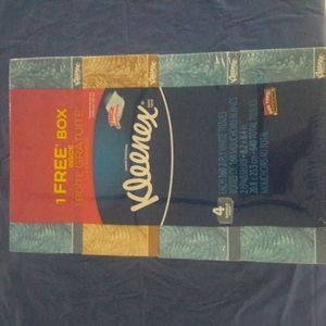 Lot of 2 Kleenex box each pack has 4 boxes for total of 8 boxes 2 ply 160 sheets